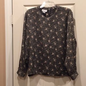 Nordstrom Point of View 100% silk blouse